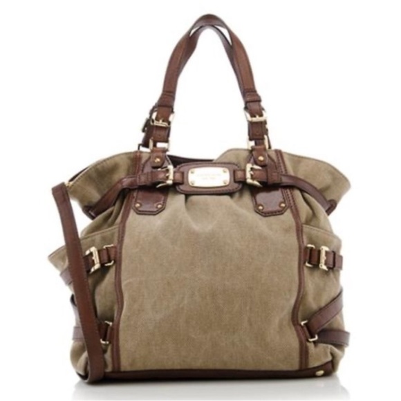 Michael Kors Handbags - MICHAEL KORS Ganesvoort Y2K Canvas and Leather Bag
